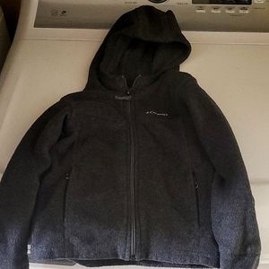 Little boys fleece Columbia hooded full zip jacket